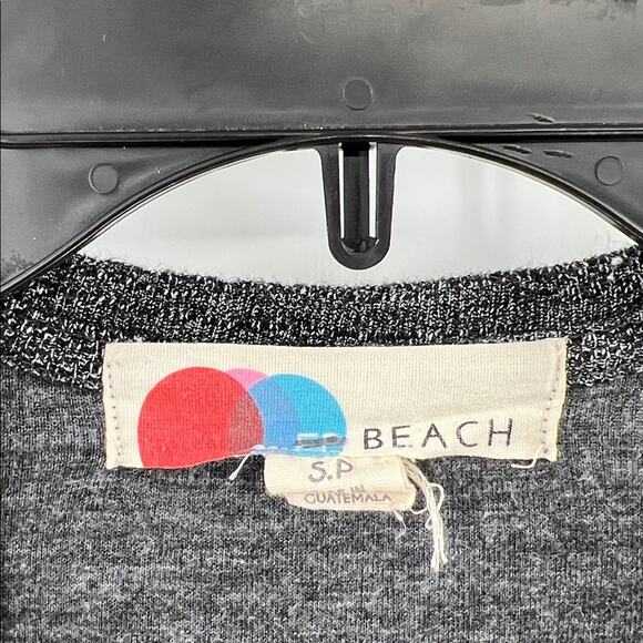 Free People Beach Women's Open Front Cardigan with pockets - Charcoal - Small - Picture 3 of 5